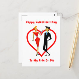 Postal Feliz Día de San Valentín o muerte