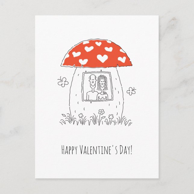 Postal Feliz Día de San Valentín para los amantes de los  (Anverso)