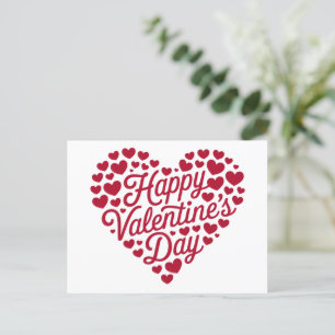Postal Feliz día de San Valentín San Valentín Amor Corazó