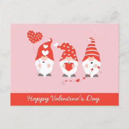 Postal Feliz Día de San Valentín se vuelve rosado rojo