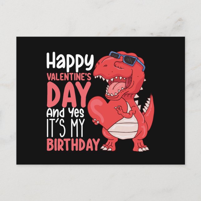 Postal Feliz Día de San Valentín y sí, es mi cumpleaños