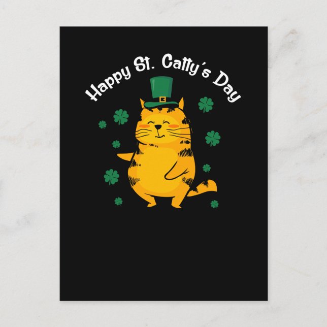 Postal Feliz Día de Santa Catty para San Patty (Anverso)