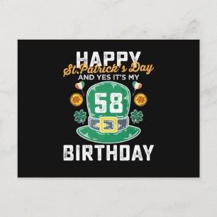 Postal Feliz Día De St Patricks Y Sí Es Mi Cumpleaños De