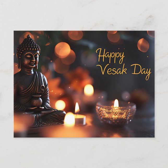 Postal feliz Día de Vesak (Anverso)