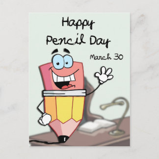 Postal Feliz Día del Lápiz, 30 de marzo