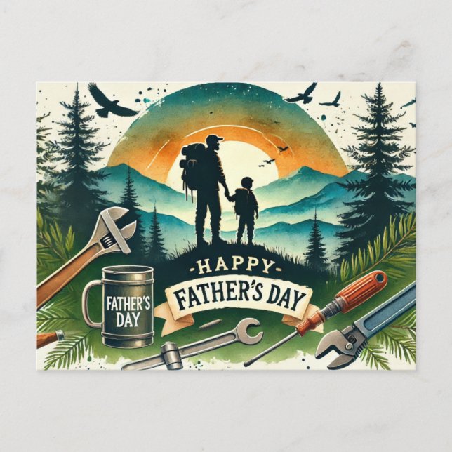 Postal feliz Día del Padre (Anverso)