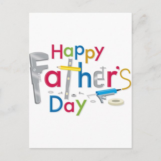 Postal feliz día del padre (Anverso)