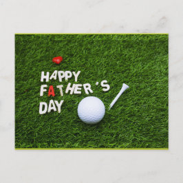 Postal Feliz Día del Padre a Golfer