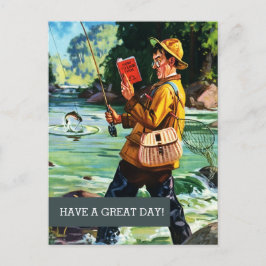 Postal Feliz Día del Padre. Arte de vintage