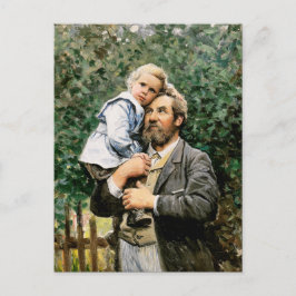 Postal Feliz Día del Padre. Bella Artes