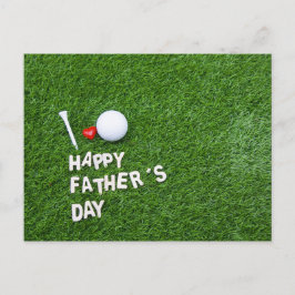 Postal Feliz día del padre para el golfista