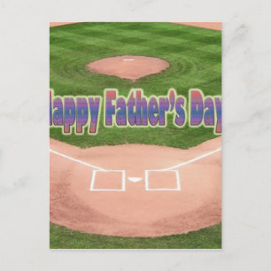 Postal Feliz Día del Padres, béisbol