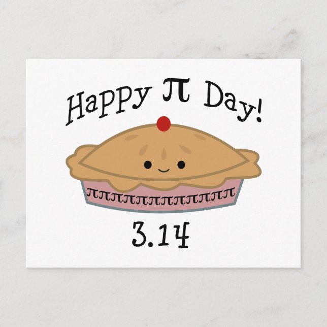 Postal ¡Feliz Día Del Pi! (Anverso)
