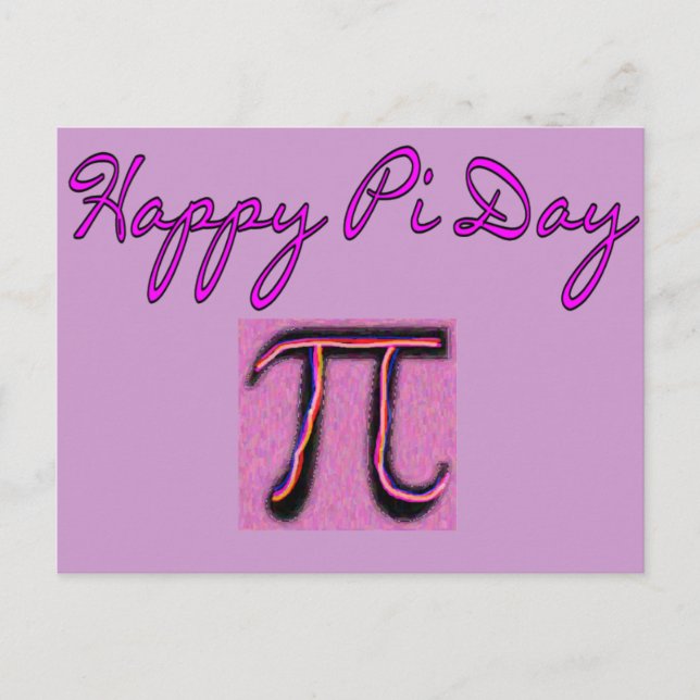 Postal Feliz Día del Pi—Artsy (Anverso)