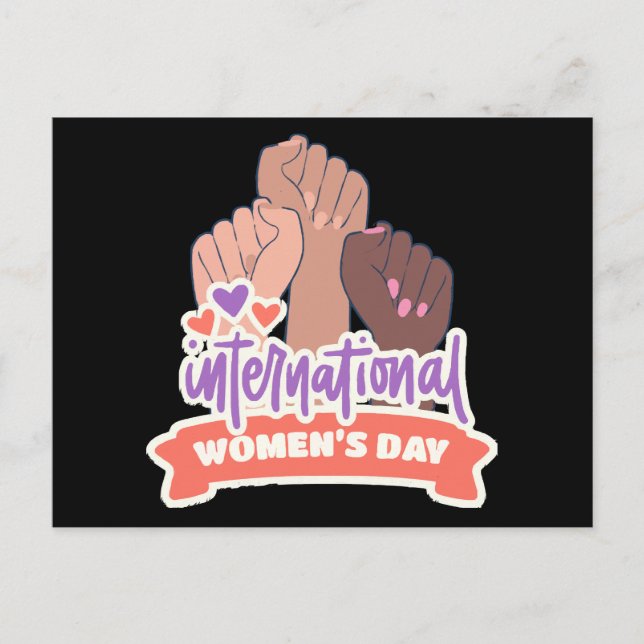 Postal Feliz Día Internacional de la Mujer (Anverso)