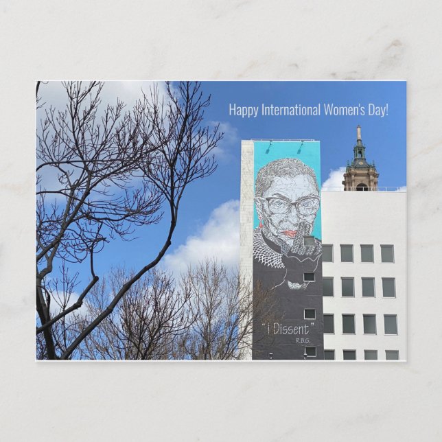 Postal ¡Feliz Día Internacional de la Mujer! (Anverso)