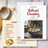 ¡Feliz Día Nacional de Dumpling! 26 de septiembre