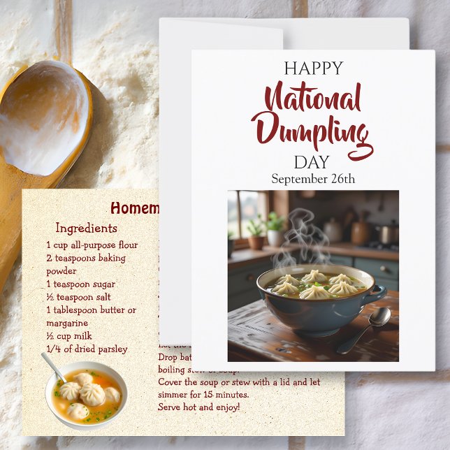 Postal ¡Feliz Día Nacional de Dumpling! 26 de septiembre (Subido por el creador)