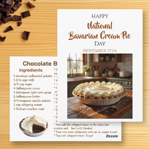 Postal ¡Feliz Día Nacional de la Tarta de Crema Bávara! 2