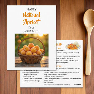 Postal Feliz Día Nacional del Albaricoque   9 de enero