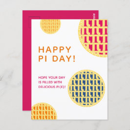 Postal "¡Feliz Día Pi!" Delicious Pi(e) | Publicación del