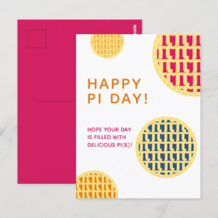 Postal "¡Feliz Día Pi!" Delicious Pi(e)   Publicación del