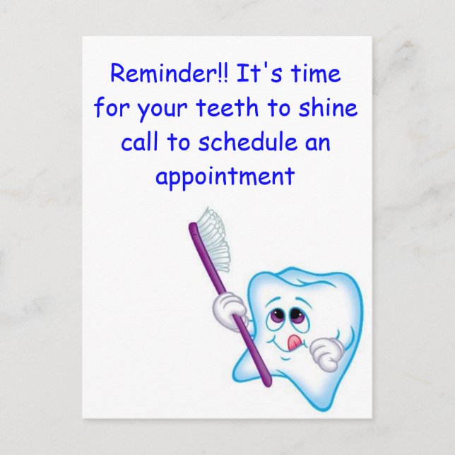 Postal Feliz Dientes (Anverso)