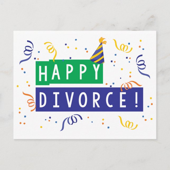 Postal Feliz divorcio (Anverso)