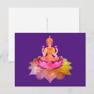 Postal Feliz Diwali - Deepalavi Diosa Lakshmi 4