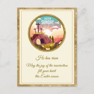 Postal Feliz Domingo de Pascua Ha Crecido