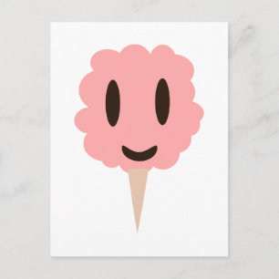 Postal Feliz dulce de algodón rosado