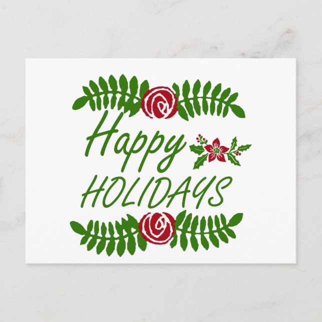 Postal Feliz feriado (Anverso)