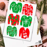 Postal FELIZ FESTIVIDAD FELIZ DÍA Dulces de Navidad<br><div class="desc">Agregue su propio texto al frente y al reverso,  o cambie los colores. ¡Echa un vistazo a mi tienda por más!</div>