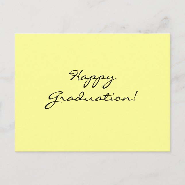 Postal ¡Feliz Graduación! (Anverso)