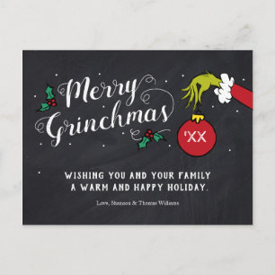 Postal Feliz Grinchmas Vacaciones del Grinch