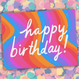 Postal FELIZ Guay y bandas divertidas de cumpleaños