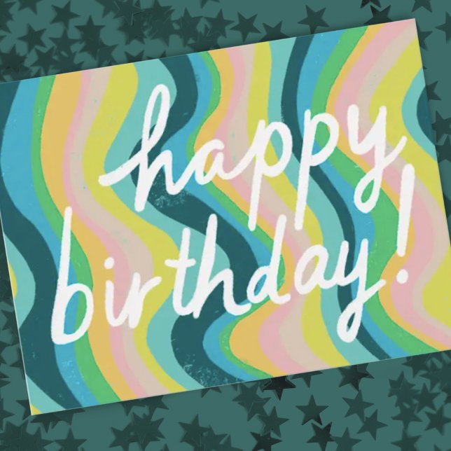 Postal FELIZ Guay y bandas divertidas de cumpleaños (Subido por el creador)