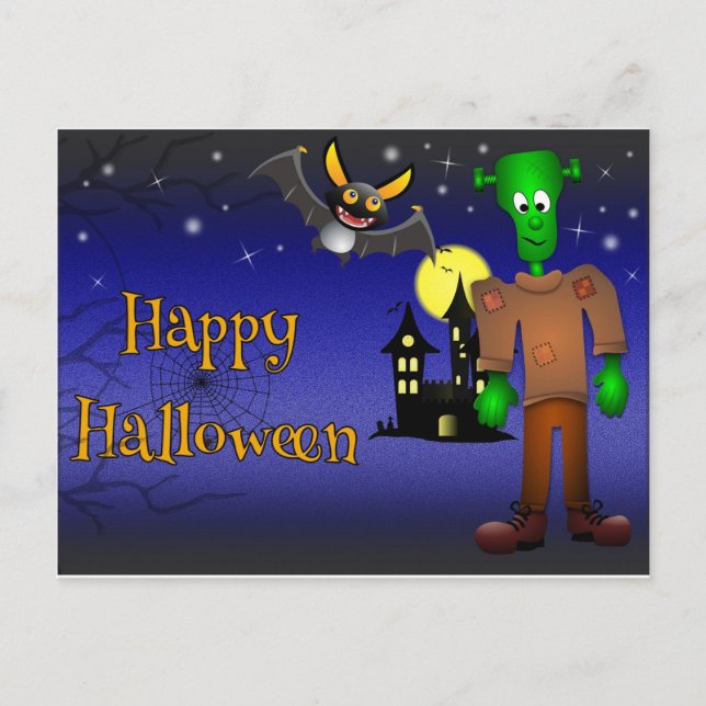 Postal Feliz Halloween (Anverso)