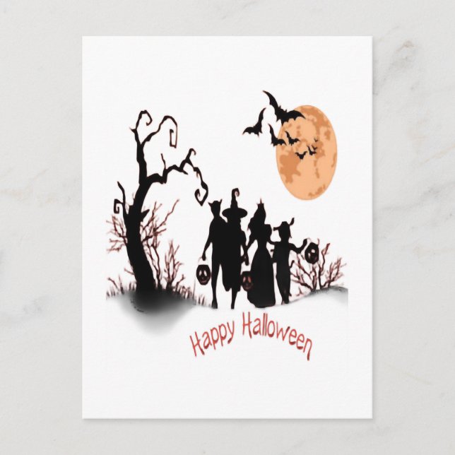 Postal Feliz Halloween (Anverso)