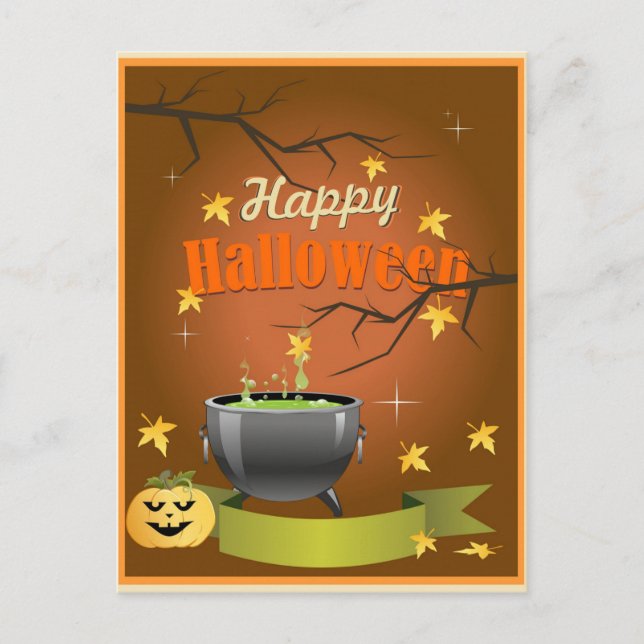 Postal Feliz Halloween (Anverso)
