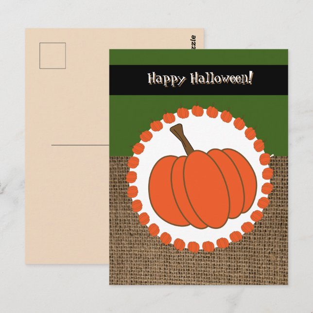 Postal Feliz Halloween (Anverso / Reverso)