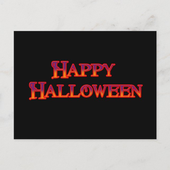 Postal Feliz Halloween (Anverso)