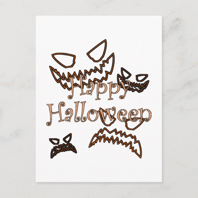 Postal Feliz Halloween (Anverso)