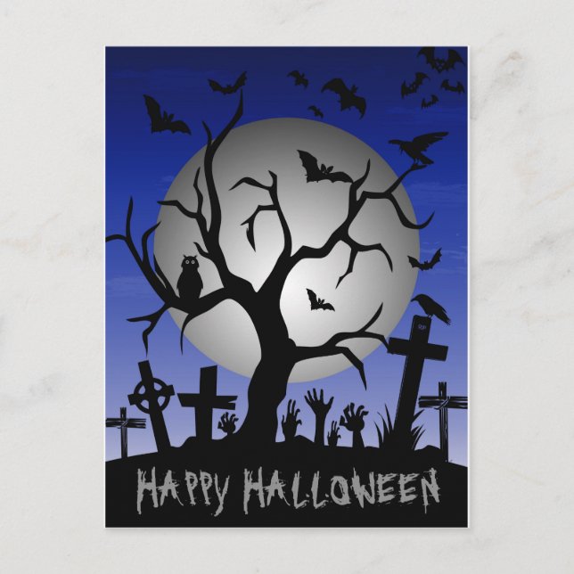 Postal Feliz Halloween (Anverso)