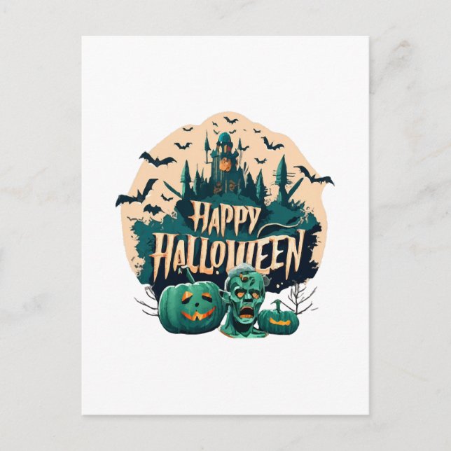 Postal Feliz Halloween (Anverso)