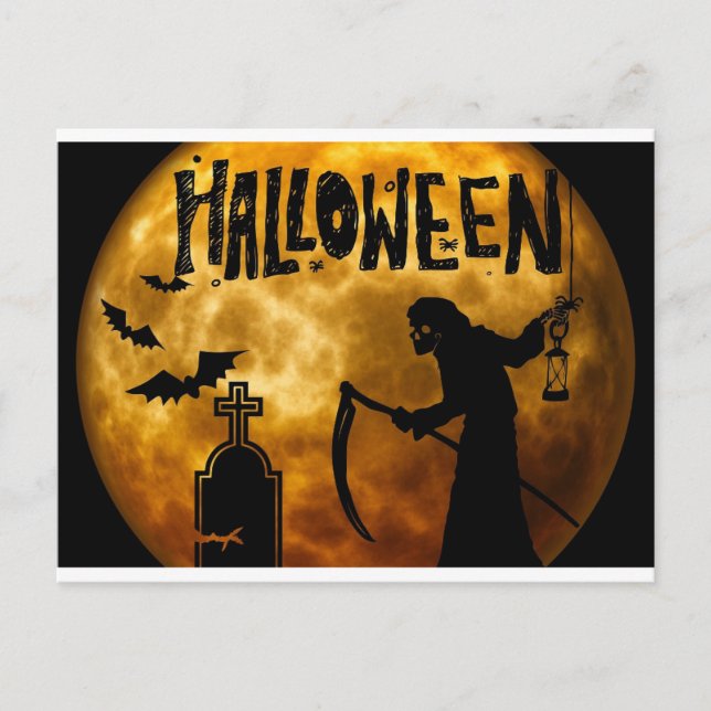 Postal feliz halloween (Anverso)