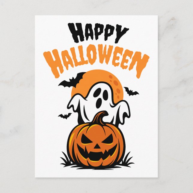 Postal Feliz Halloween (Anverso)