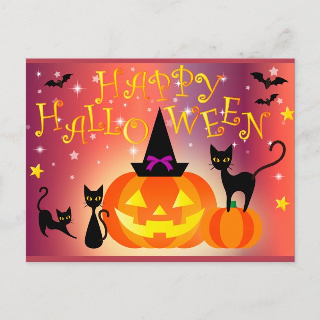 Postal Feliz Halloween (Anverso)