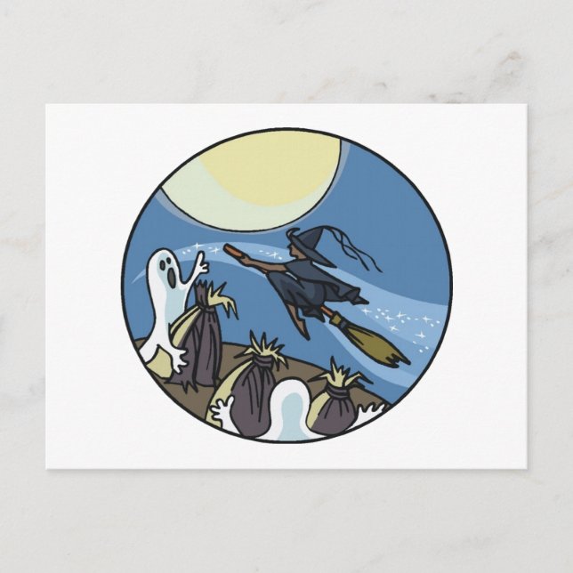 Postal Feliz Halloween (Anverso)