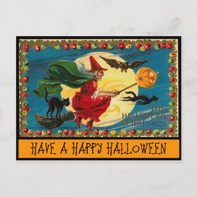 Postal Feliz Halloween (Anverso)